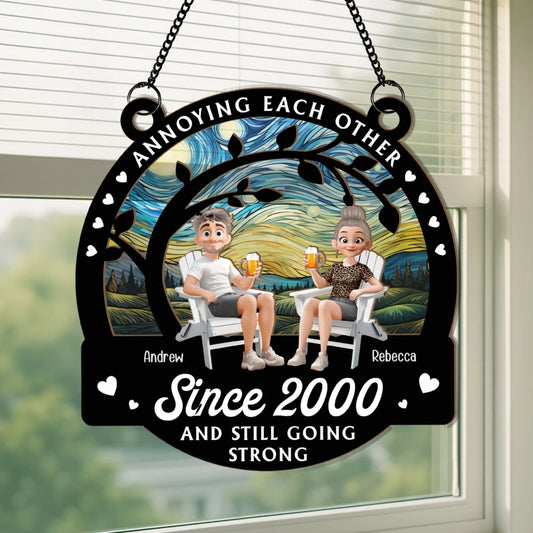 Annoying-Each-Other-Since-Personalized-Window-Hanging-Suncatcher-Ornament_1