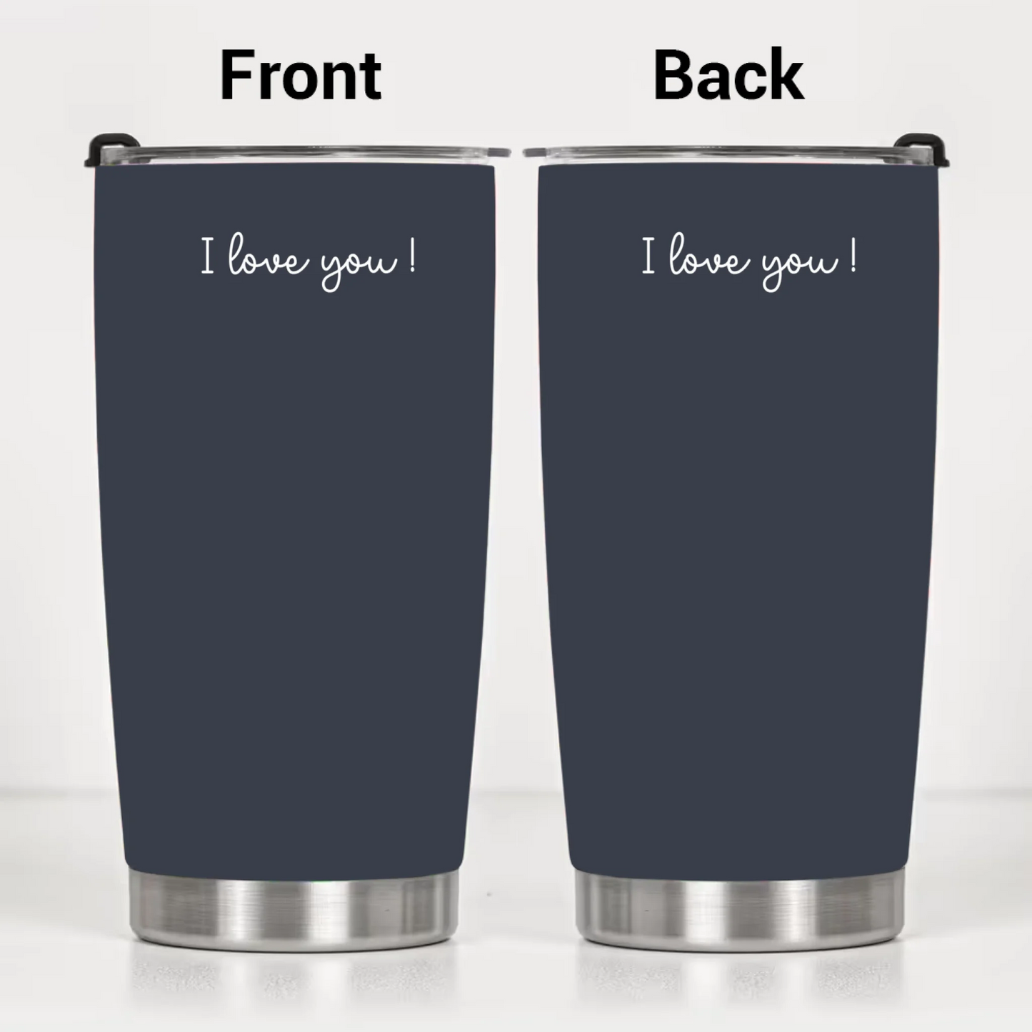Custom Couple Photo Sketch Line Art Anniversary Gift For Him, Her - Personalized Tumbler Cup