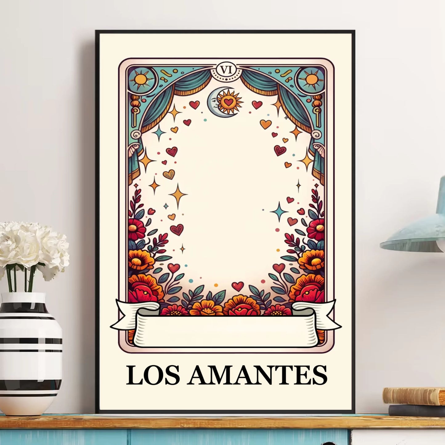 Custom Couple Portrait Day Of The Dead Till Death Do Us Part - Personalized Poster