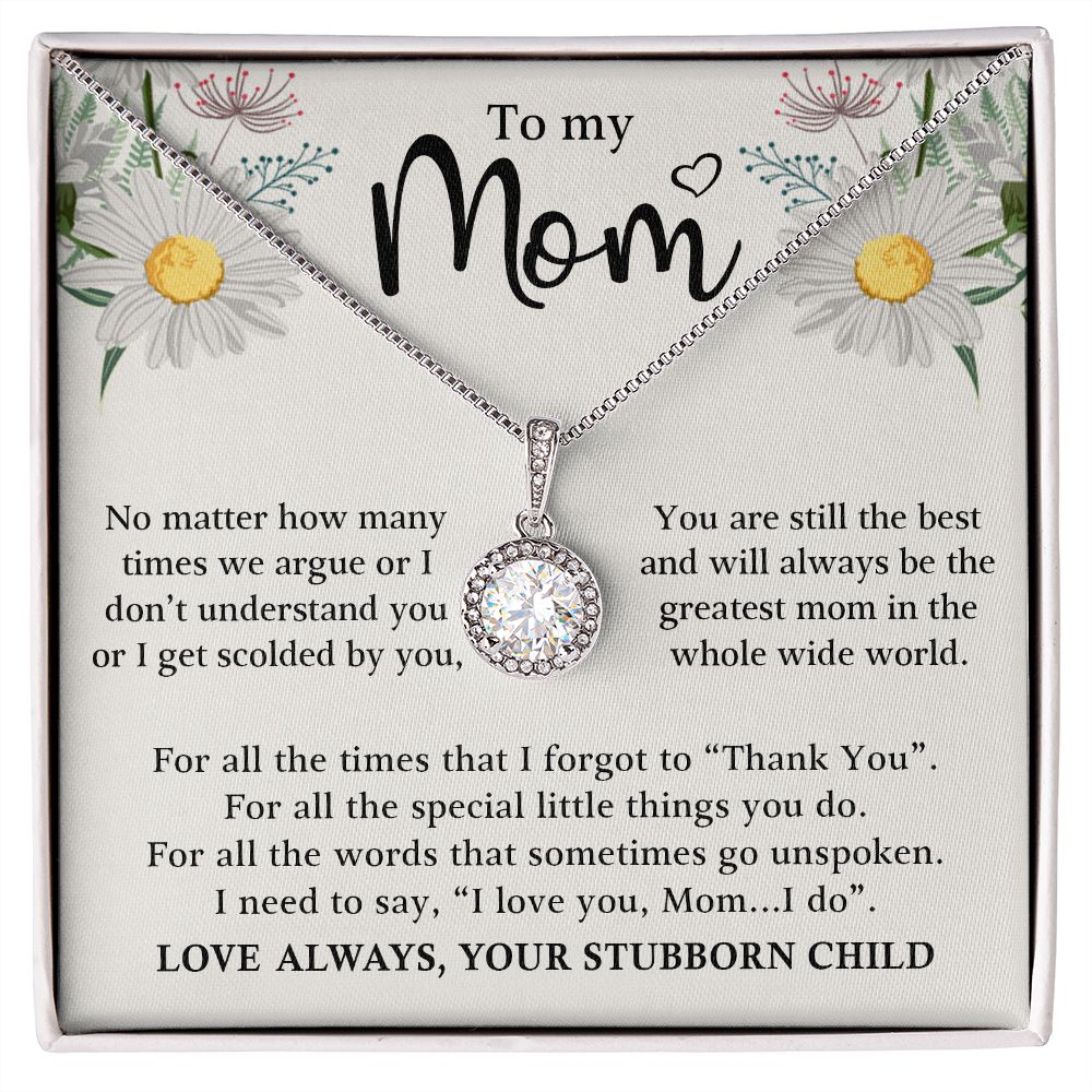 To My Mom - Greatest Mom - Eternal Hope Necklace