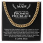 To My Man - The Journey - Cuban Link Chain Necklace - Gift for Man