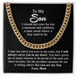 To My Son Gift From Mom - Proudest Moment - Cuban Link Chain Necklace