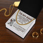To My Dad - Strong In Heart - Cuban Link Chain