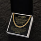 To My Son Gift From Dad - Most Beautiful Chapters - Cuban Link Chain Necklace Gift For Son