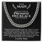 To My Man - The Journey - Cuban Link Chain Necklace - Gift for Man