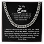 To My Son Gift From Mom - Proudest Moment - Cuban Link Chain Necklace