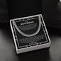 To My Boyfriend - The World To Me - Cuban Link Chain - Gift For Boyfriend