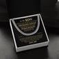 To My Son Gift From Dad - Most Beautiful Chapters - Cuban Link Chain Necklace Gift For Son