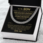 To My Son Gift From Dad - Most Beautiful Chapters - Cuban Link Chain Necklace Gift For Son