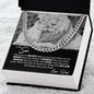To My Son From Dad - This Old Lion Will Always Have Your Back - Cuban Link Chain Necklace