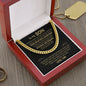 To My Son Gift From Dad - Most Beautiful Chapters - Cuban Link Chain Necklace Gift For Son