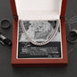 To My Son From Dad - This Old Lion Will Always Have Your Back - Cuban Link Chain Necklace