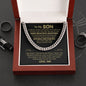 To My Son Gift From Dad - Most Beautiful Chapters - Cuban Link Chain Necklace Gift For Son