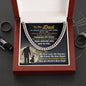 To My Dad - My Forever Hero - Cuban Link Chain