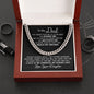 To My Dad - You Motivate Me - Cuban Link Chain