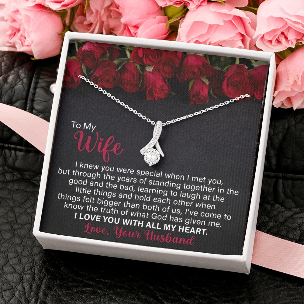 To My Wife - Standing Together - Alluring Beauty Necklace