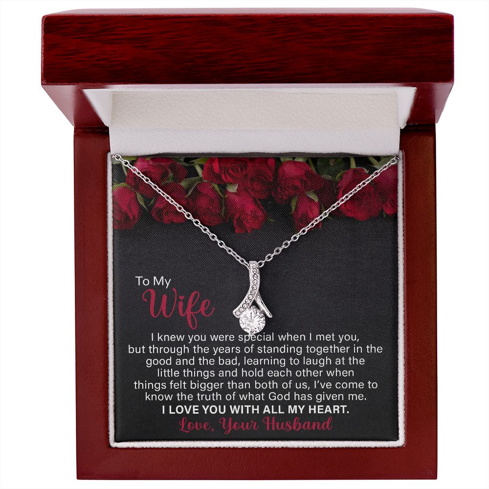 To My Wife - Standing Together - Alluring Beauty Necklace