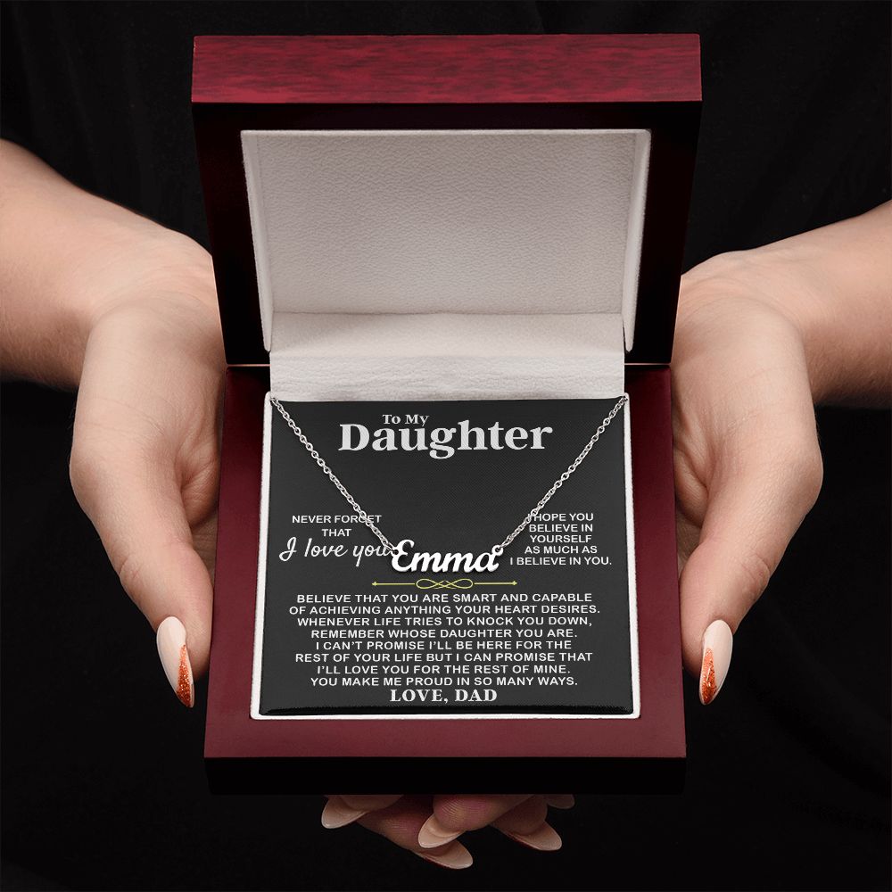 Daughter I Hope You - Personalized Name Necklace - Custom Jewelry For Daughter