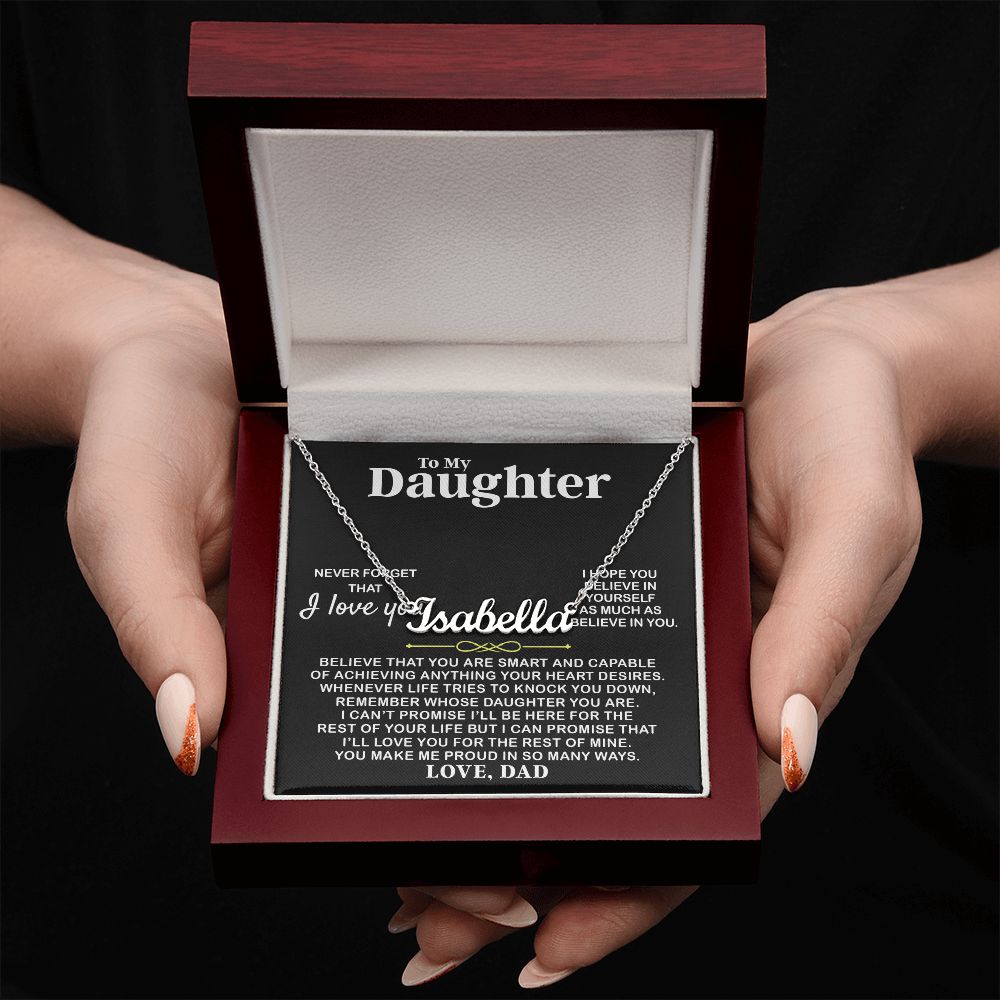 Daughter I Hope You - Personalized Name Necklace - Custom Jewelry For Daughter