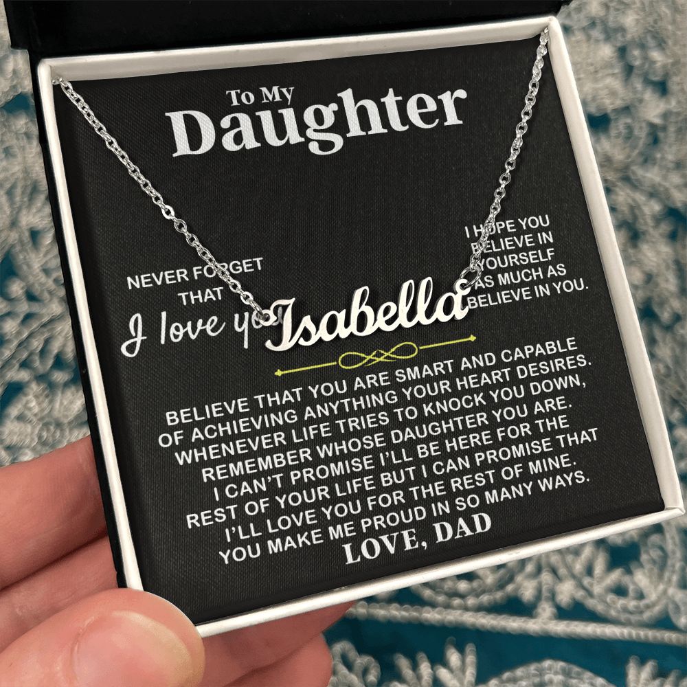 Daughter I Hope You - Personalized Name Necklace - Custom Jewelry For Daughter