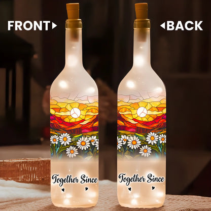 You And Me We Got This - Stained Glass Style - Personalized Bottle Lamp