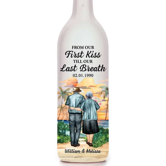 From Our First Kiss - Personalized Custom Bottle Lamp