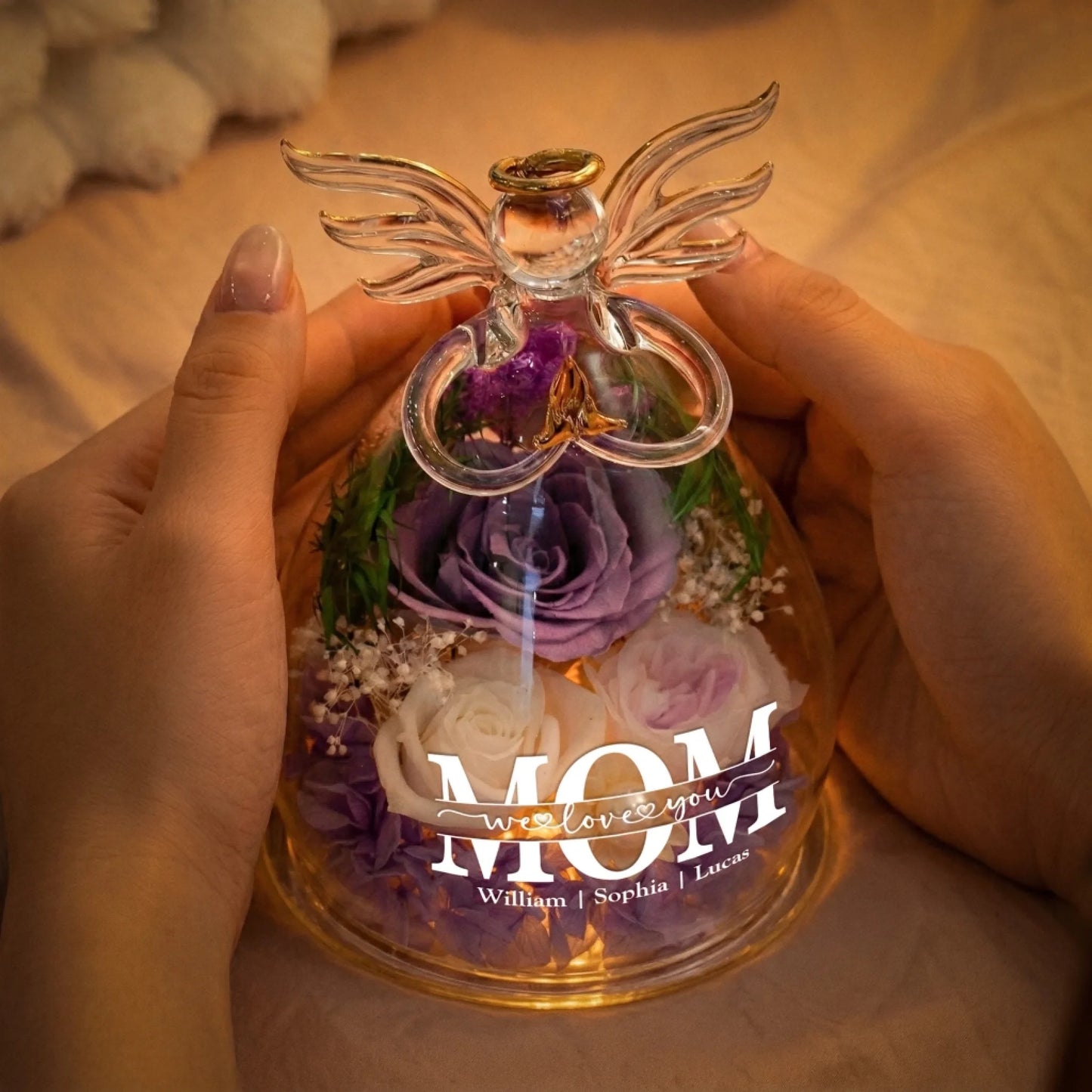 We-Love-You-Mom_-Personalized-Flower-In-Glass-Angel-Figurines_2