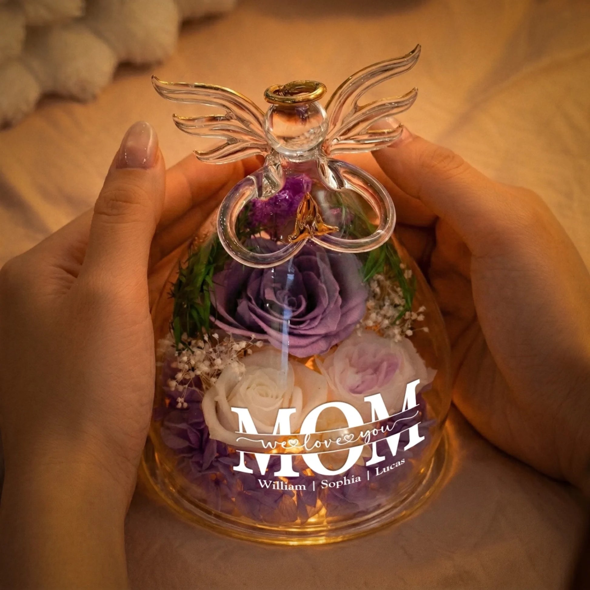 We-Love-You-Mom_-Personalized-Flower-In-Glass-Angel-Figurines_2