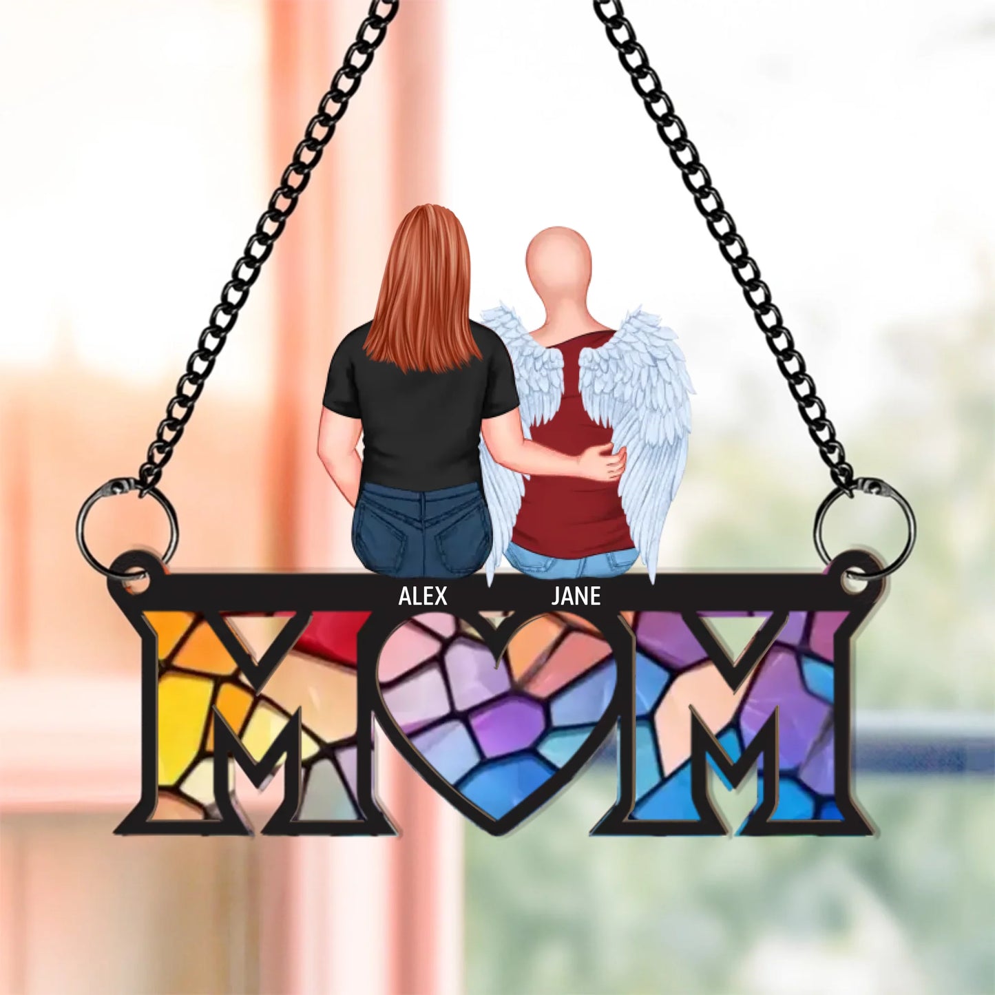 Gift For Mom - Personalized Window Hanging Suncatcher Ornament - Gift For Mom