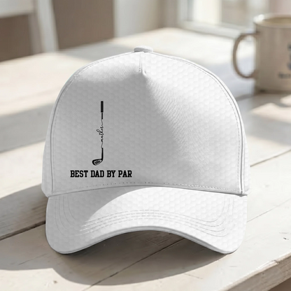 Father's Day Gifts, Best Dad By Par, Best Grandpa By Par - Personalized Cap