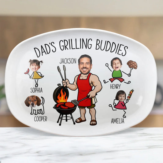 Dads_Grilling_Buddies_Fathers_Day_Gift_For_Daddy_Husband_Grandpa_Personalized_Platter_1