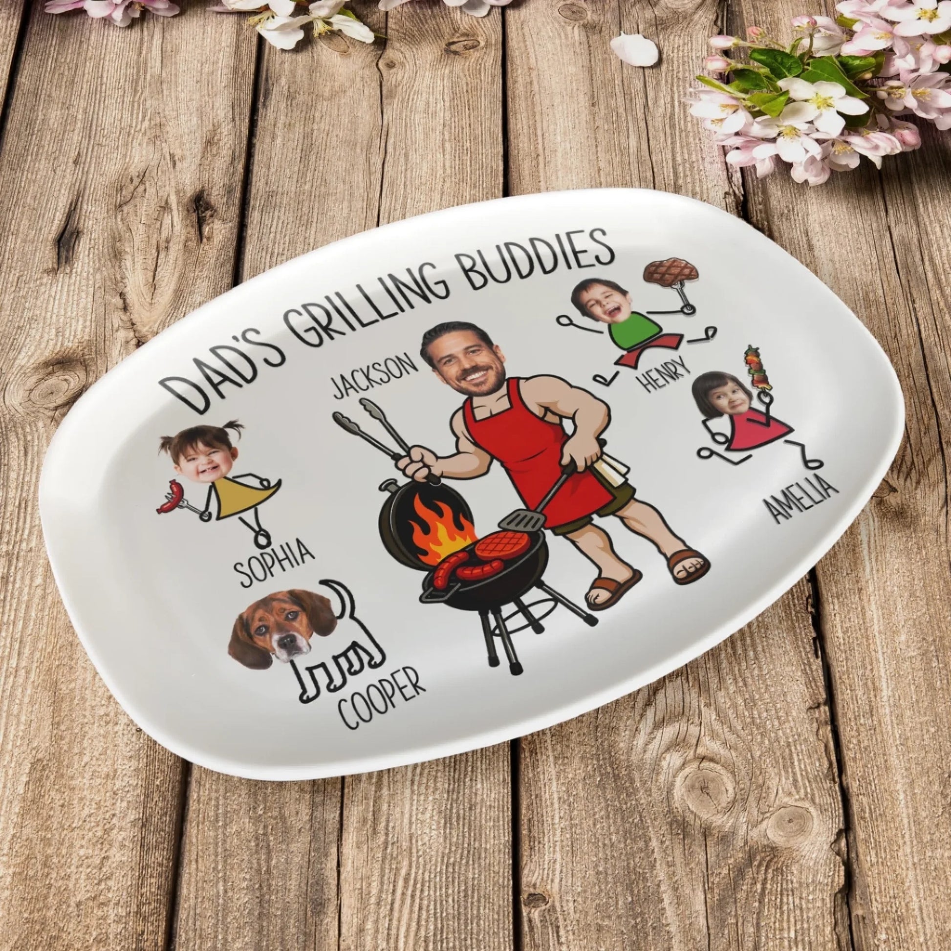 Dads_Grilling_Buddies_Fathers_Day_Gift_For_Daddy_Husband_Grandpa_Personalized_Platter_4