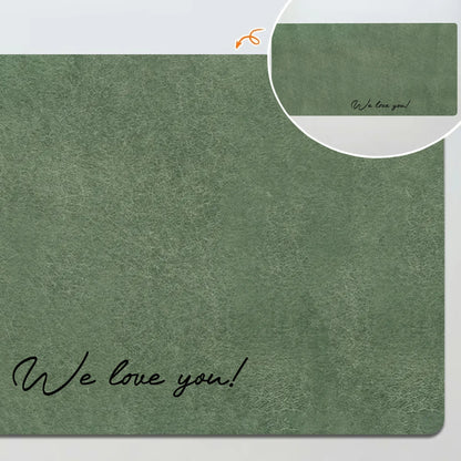 We Love You Custom Photo Sketch Line Art Father's Day Gift For Husband, Dad - Personalized Desk Mat