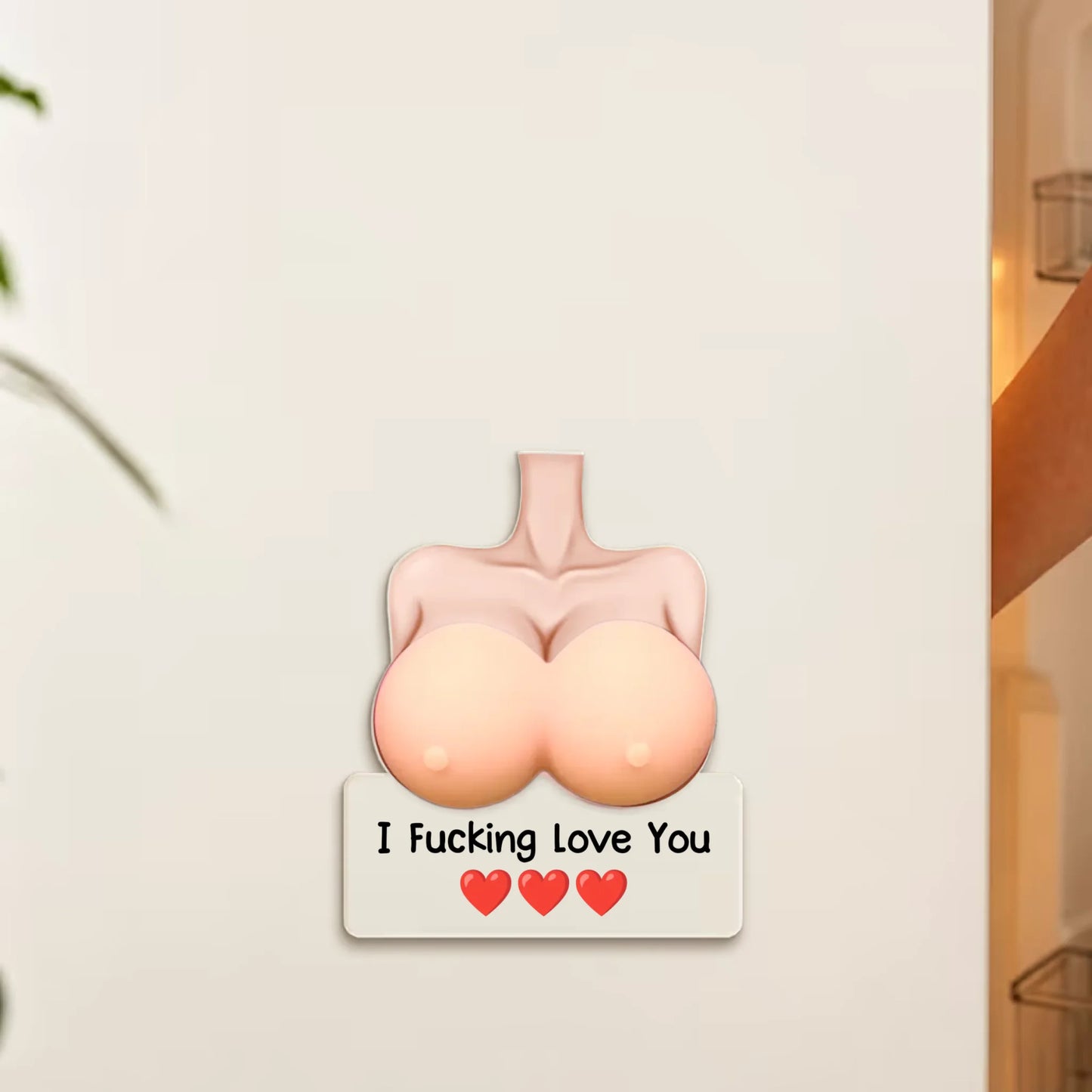 Naughty Gift For Him, Funny Anniversary Gift Upload Face - Personalized Fridge Magnet