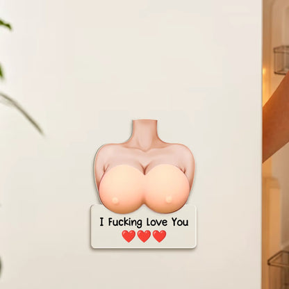 Naughty Gift For Him, Funny Anniversary Gift Upload Face - Personalized Fridge Magnet