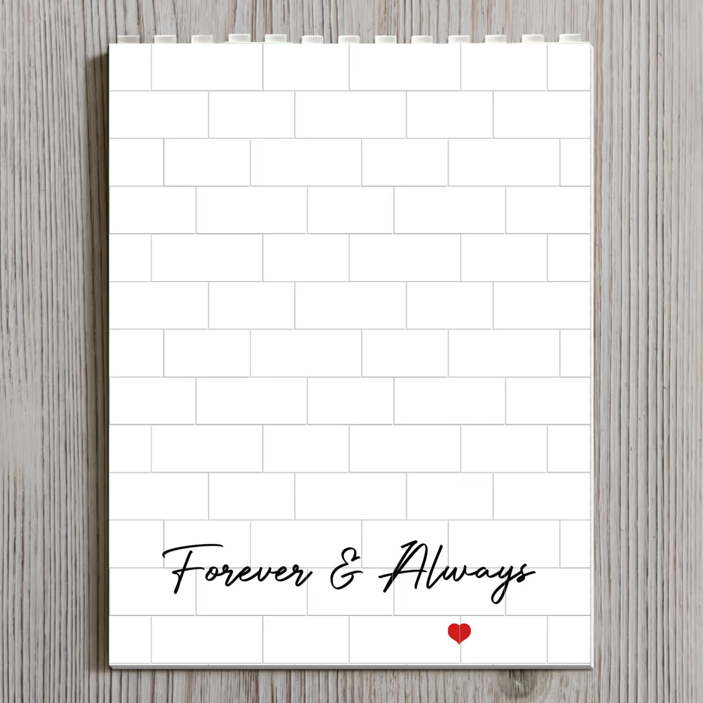 Love You To Pieces Custom Photo Anniversary Gifts For Him, Her - Personalized Building Blocks