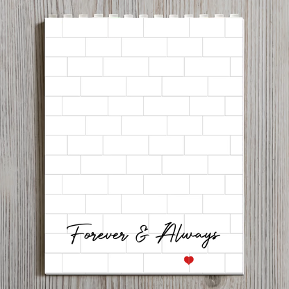 Love You To Pieces Custom Photo Anniversary Gifts For Him, Her - Personalized Building Blocks