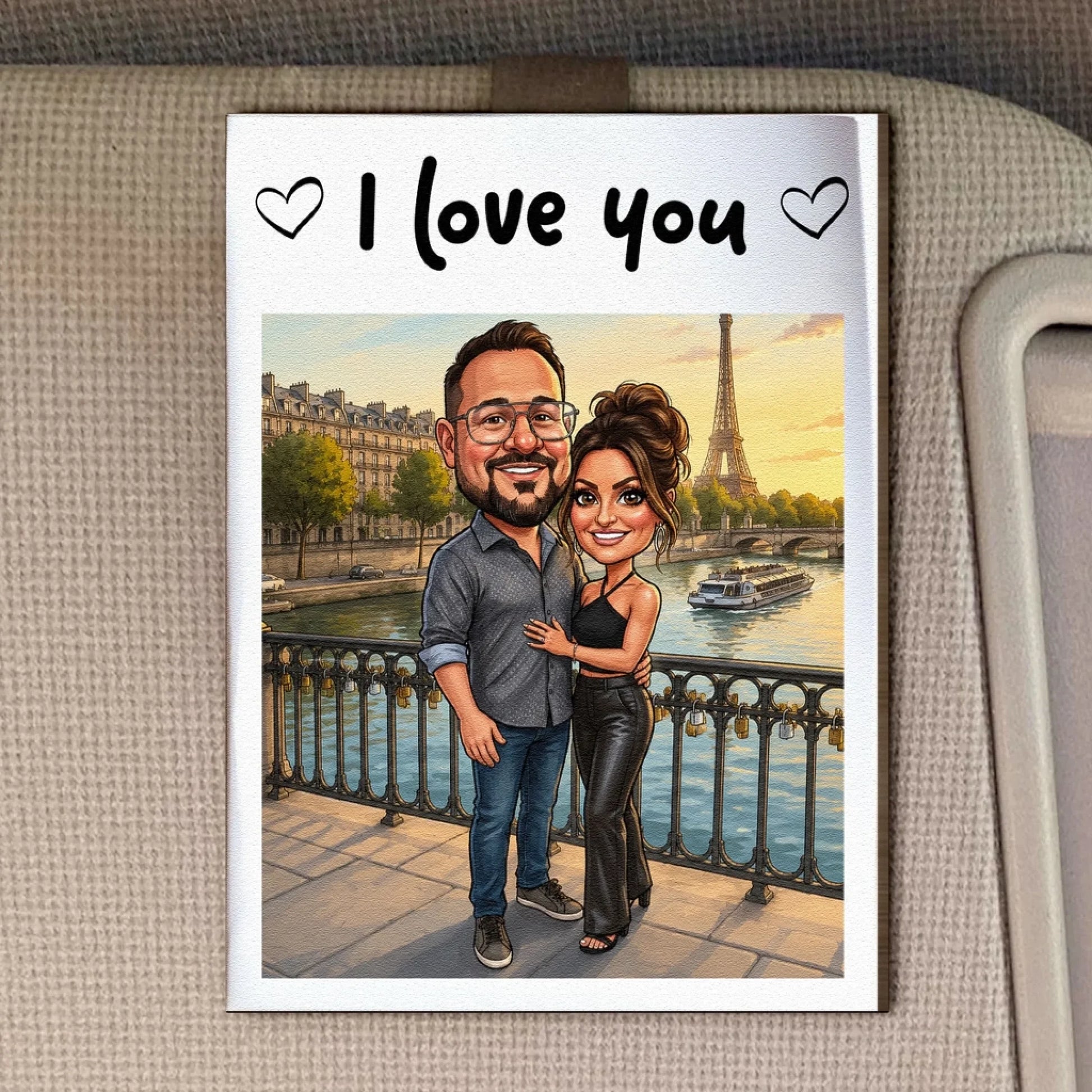 Drive_Safe_Handsome_Caricature_Your_Photo_Into_Art_For_Him_Her_Personalized_Car_Visor_Clip_2