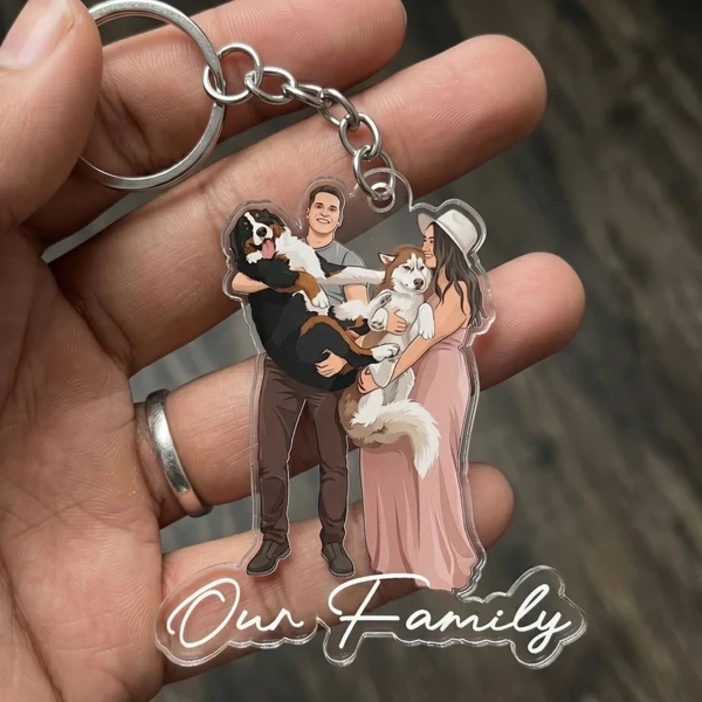 Custom_Faceless_Portrait_Car_Ornament_Anniversary_Gifts_For_Him_Her_Personalized_Keychain_4
