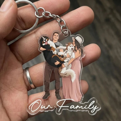 Custom_Faceless_Portrait_Car_Ornament_Anniversary_Gifts_For_Him_Her_Personalized_Keychain_4