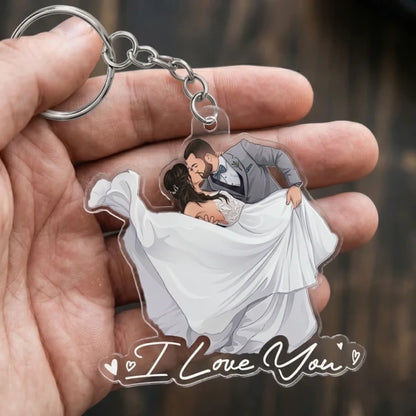 Custom_Faceless_Portrait_Car_Ornament_Anniversary_Gifts_For_Him_Her_Personalized_Keychain_5