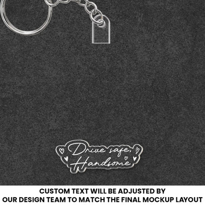Custom Faceless Portrait Car Ornament, Anniversary Gifts For Him, Her - Personalized Rear View Mirror Accessory
