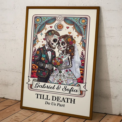Custom_Couple_Portrait_Day_Of_The_Dead_Till_Death_Do_Us_Part_Personalized_Poster_3