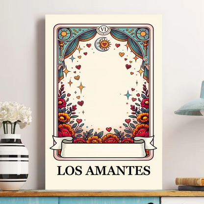 Custom Couple Portrait Day Of The Dead Till Death Do Us Part - Personalized Poster