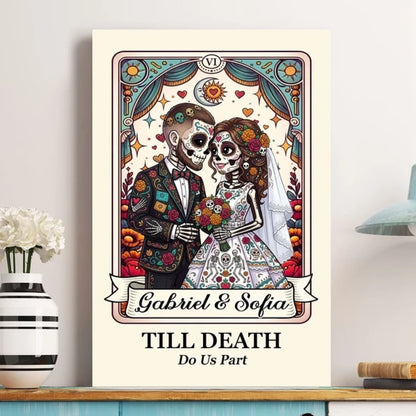 Custom_Couple_Portrait_Day_Of_The_Dead_Till_Death_Do_Us_Part_Personalized_Poster_2