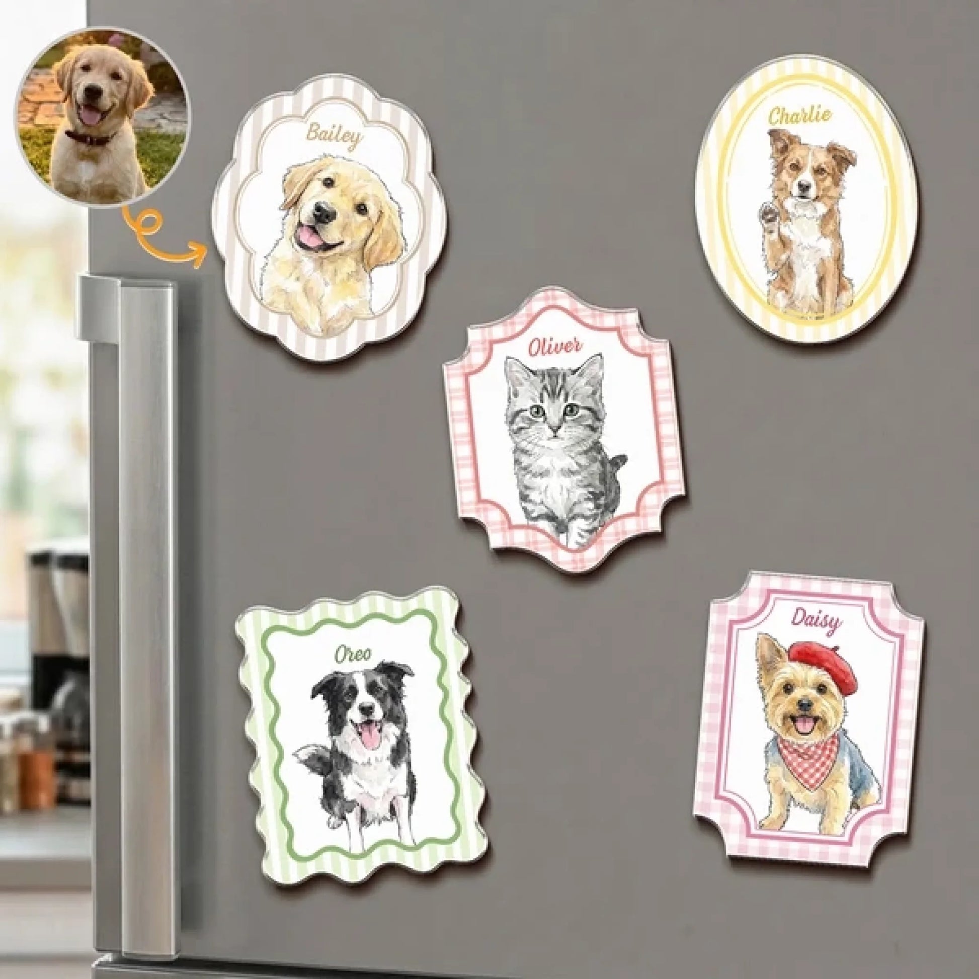 Custom_Pet_Portrait_Watercolor_Gifts_For_Pet_Owners_Personalized_Magnet_1