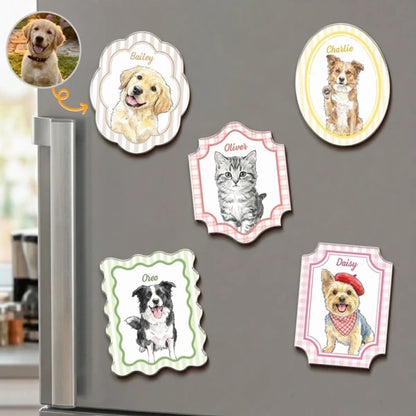 Custom_Pet_Portrait_Watercolor_Gifts_For_Pet_Owners_Personalized_Magnet_1