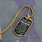 To My Son Gift From Dad - I Believe In You - Dog Tag Necklace