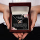To My Beautiful Daughter From Dad - I Can Promise - Interlocking Hearts Necklace