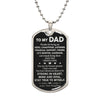 To My Dad - Stay True To Myself - Dog Tag Necklace